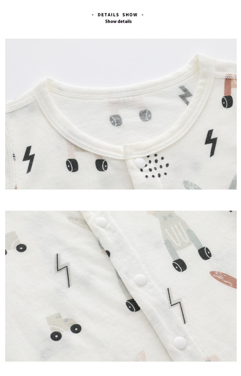 Light and Soft Bamboo Fiber Baby Jumpsuit