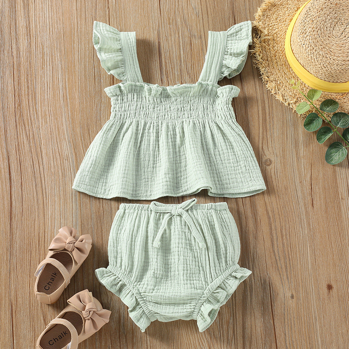 Ruffle Baby Set – Sling Top and Bloomers