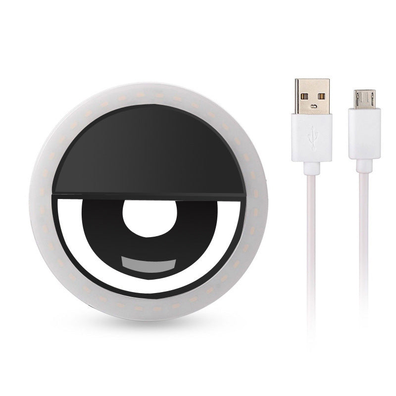 Clip-On Ring Light for Phone & Laptop - Rechargeable