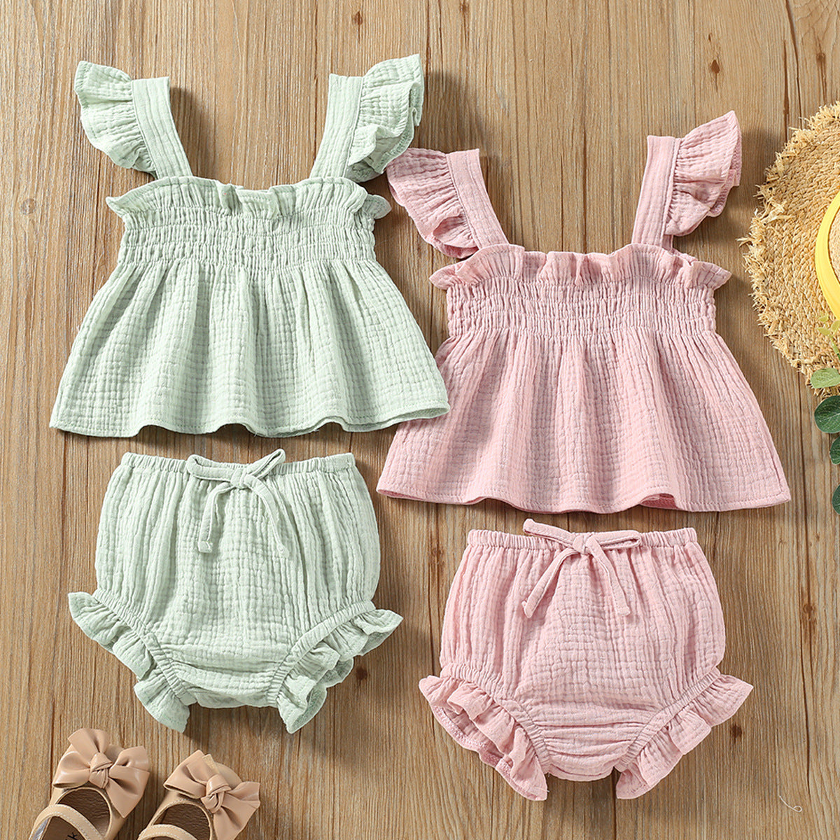 Ruffle Baby Set – Sling Top and Bloomers