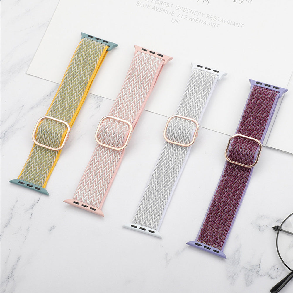 Braided Nylon Adjustable Watch Strap – Apple Watch (38–44mm)