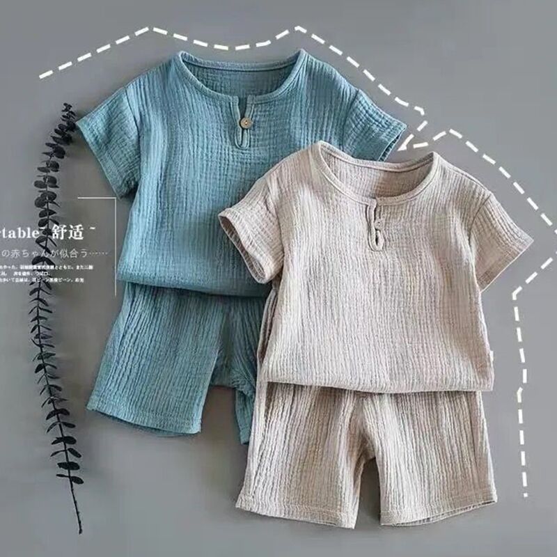 Gauze Summer Set – Tee & Shorts
