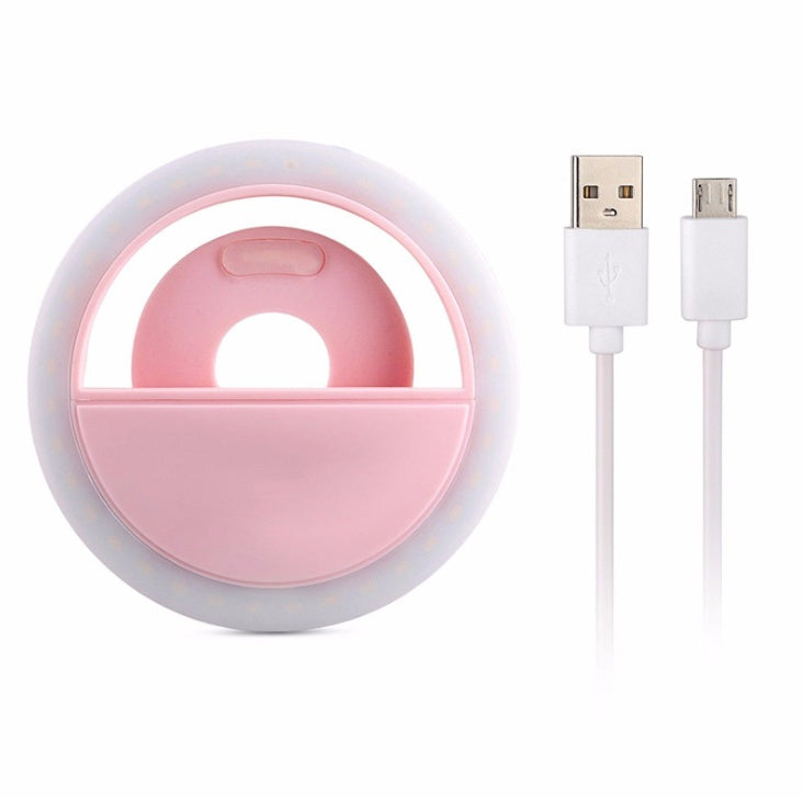 Clip-On Ring Light for Phone & Laptop - Rechargeable