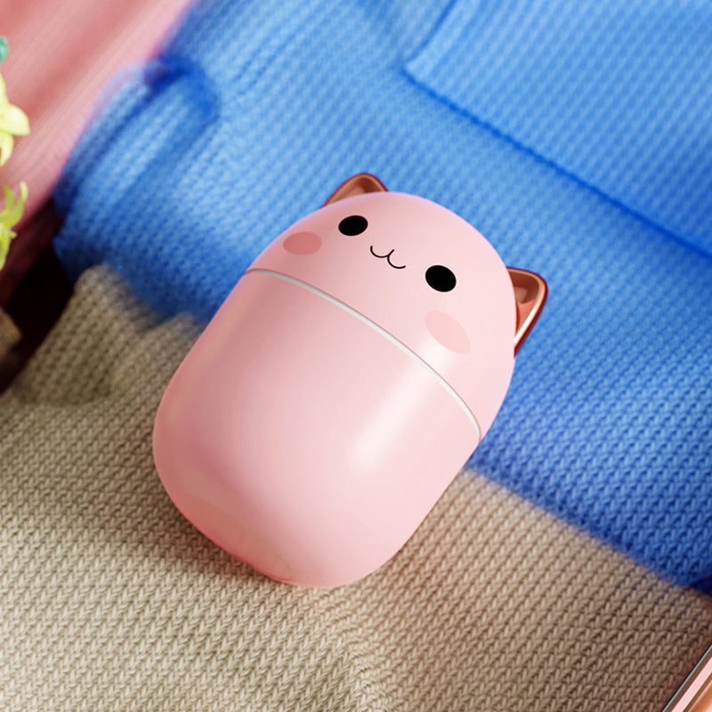 Cat-Shaped USB Humidifier with LED