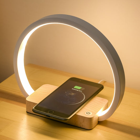 Multifunctional LED Table Lamp with Wireless Charger