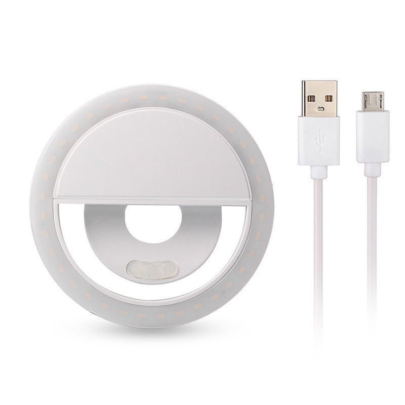 Clip-On Ring Light for Phone & Laptop - Rechargeable