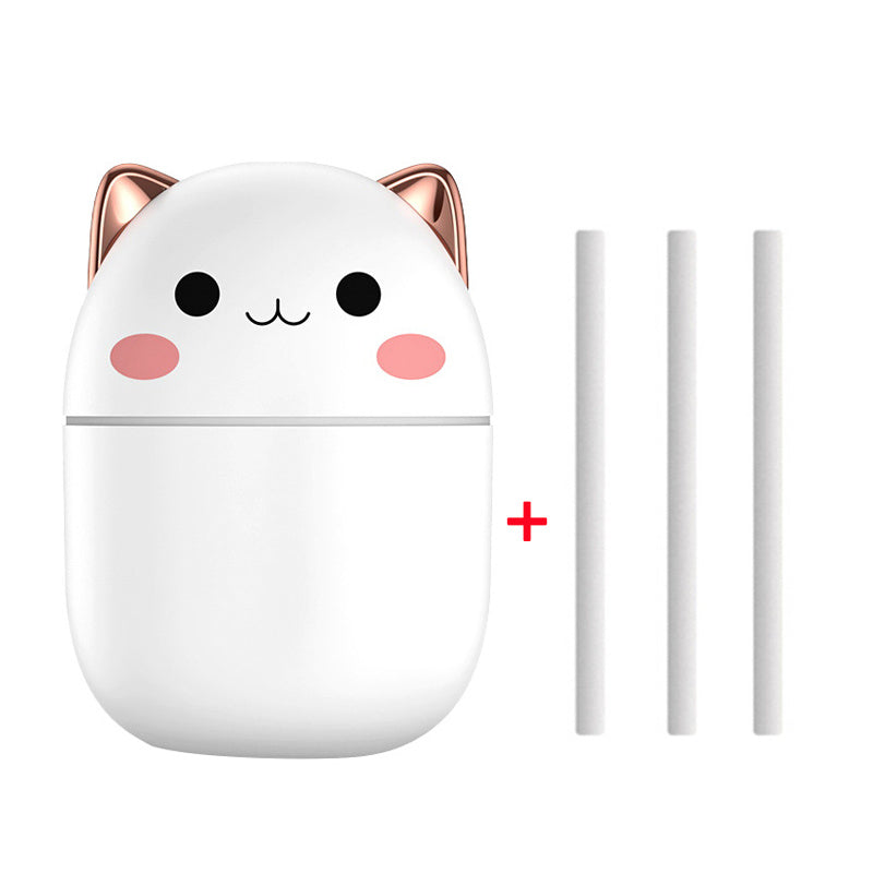 Cat-Shaped USB Humidifier with LED