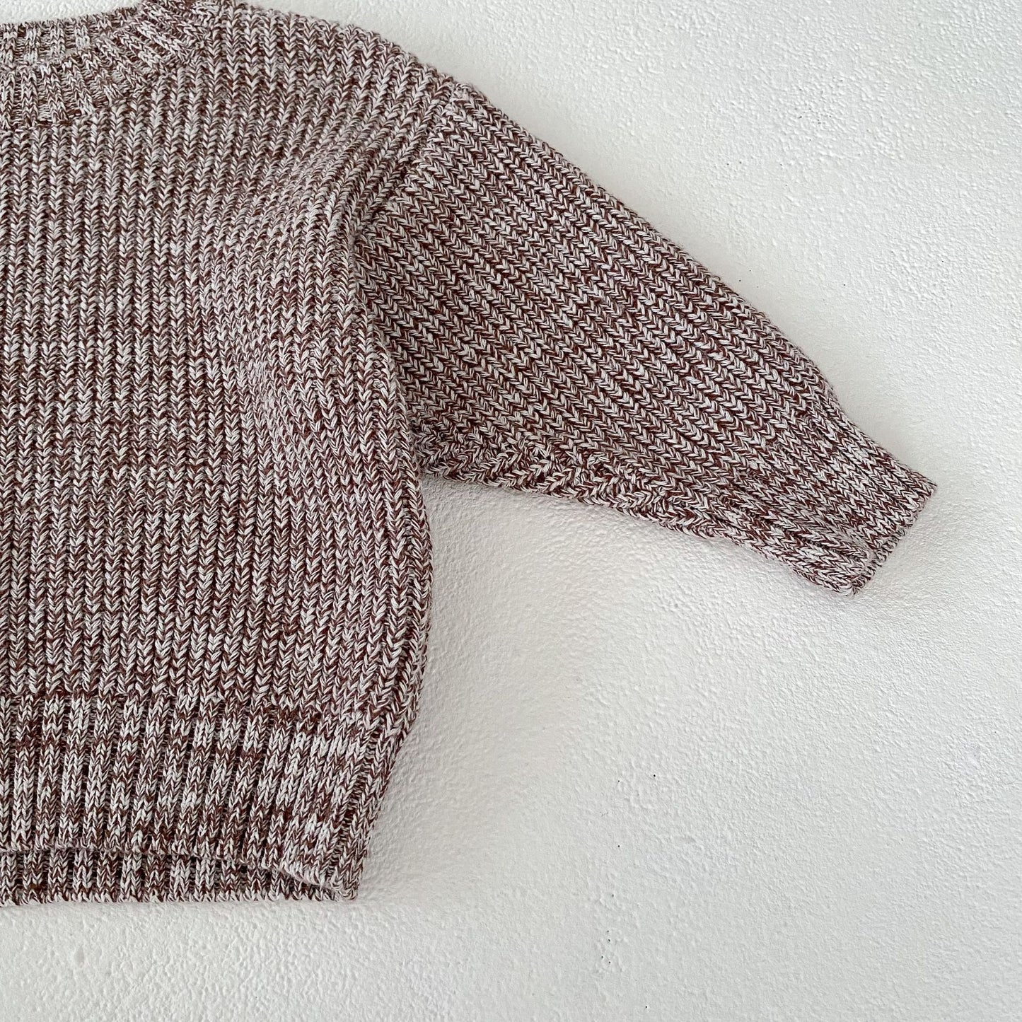 Knitted Baby Set – Pullover, Bottoms & Pom-Pom Hat