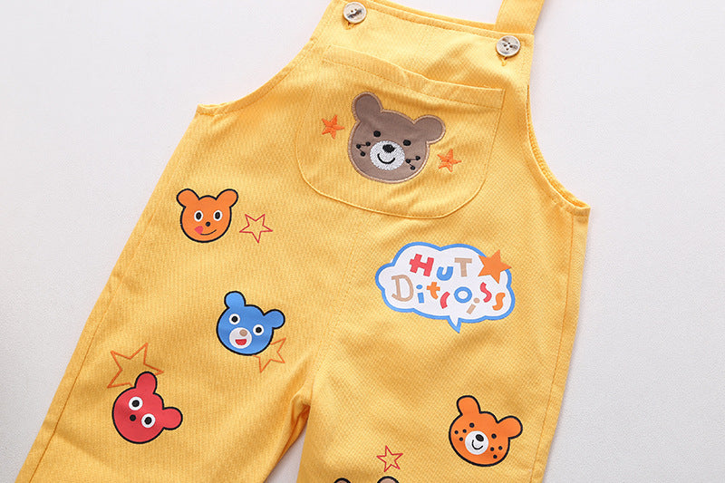 Boys' Top & Overalls Outfit Set