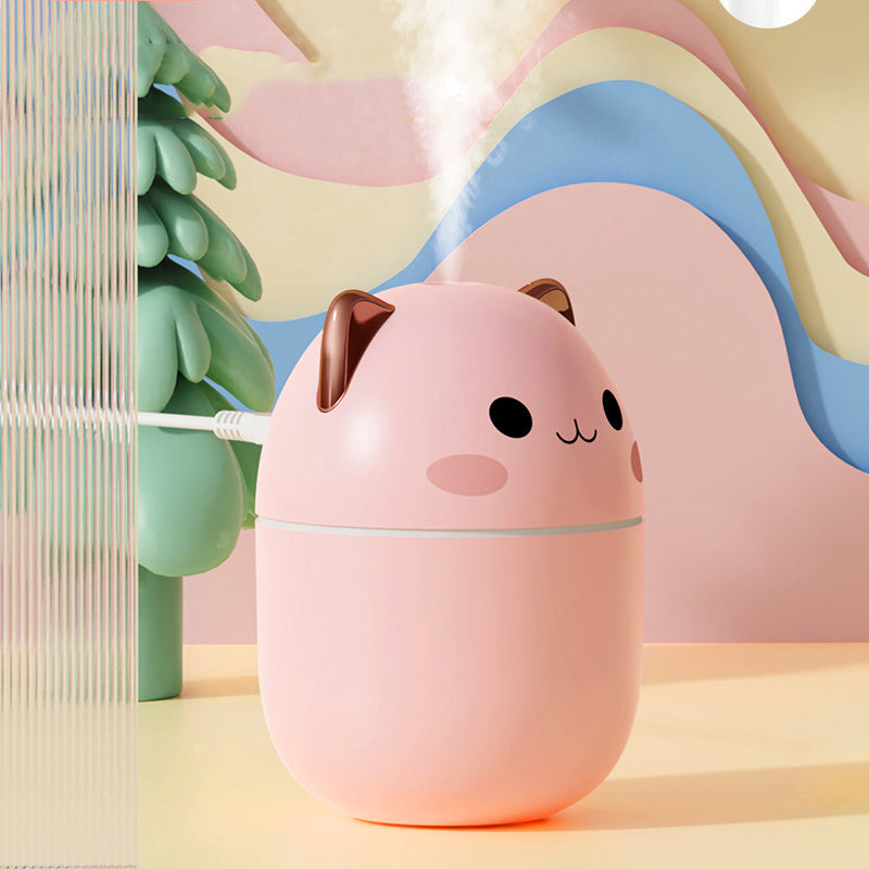 Cat-Shaped USB Humidifier with LED