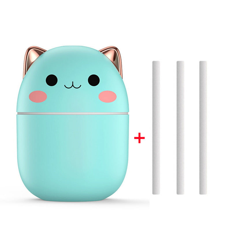 Cat-Shaped USB Humidifier with LED