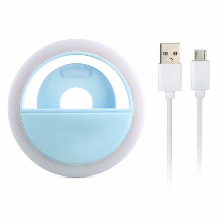 Clip-On Ring Light for Phone & Laptop - Rechargeable