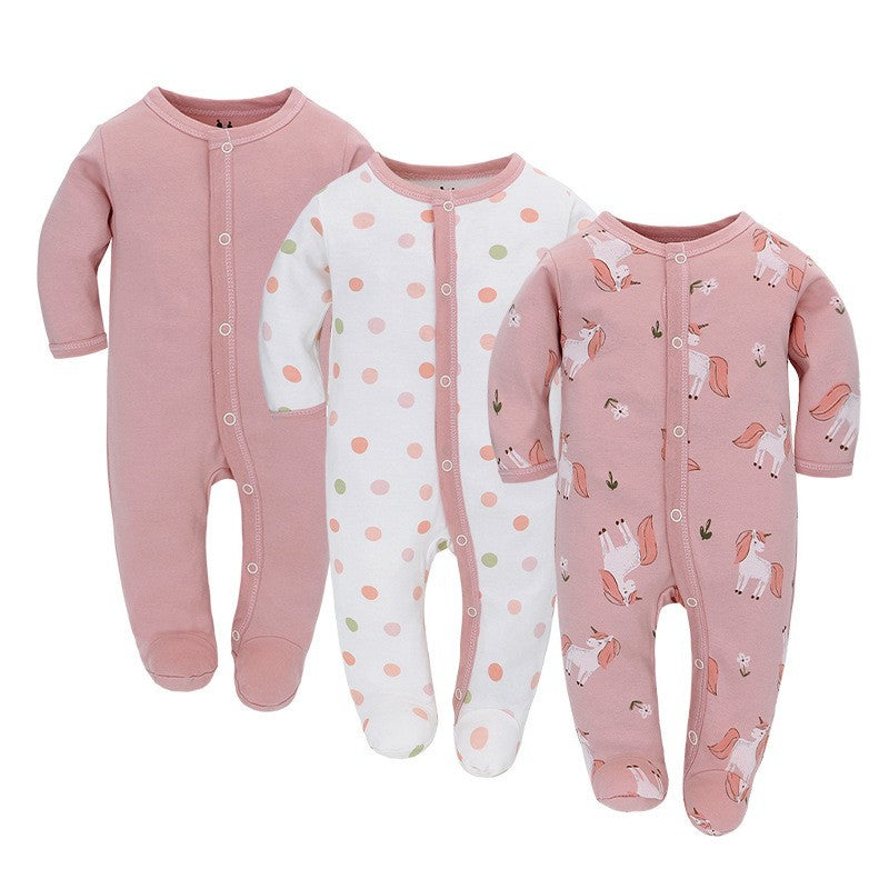 Baby Long Sleeve Cotton Jumpsuits
