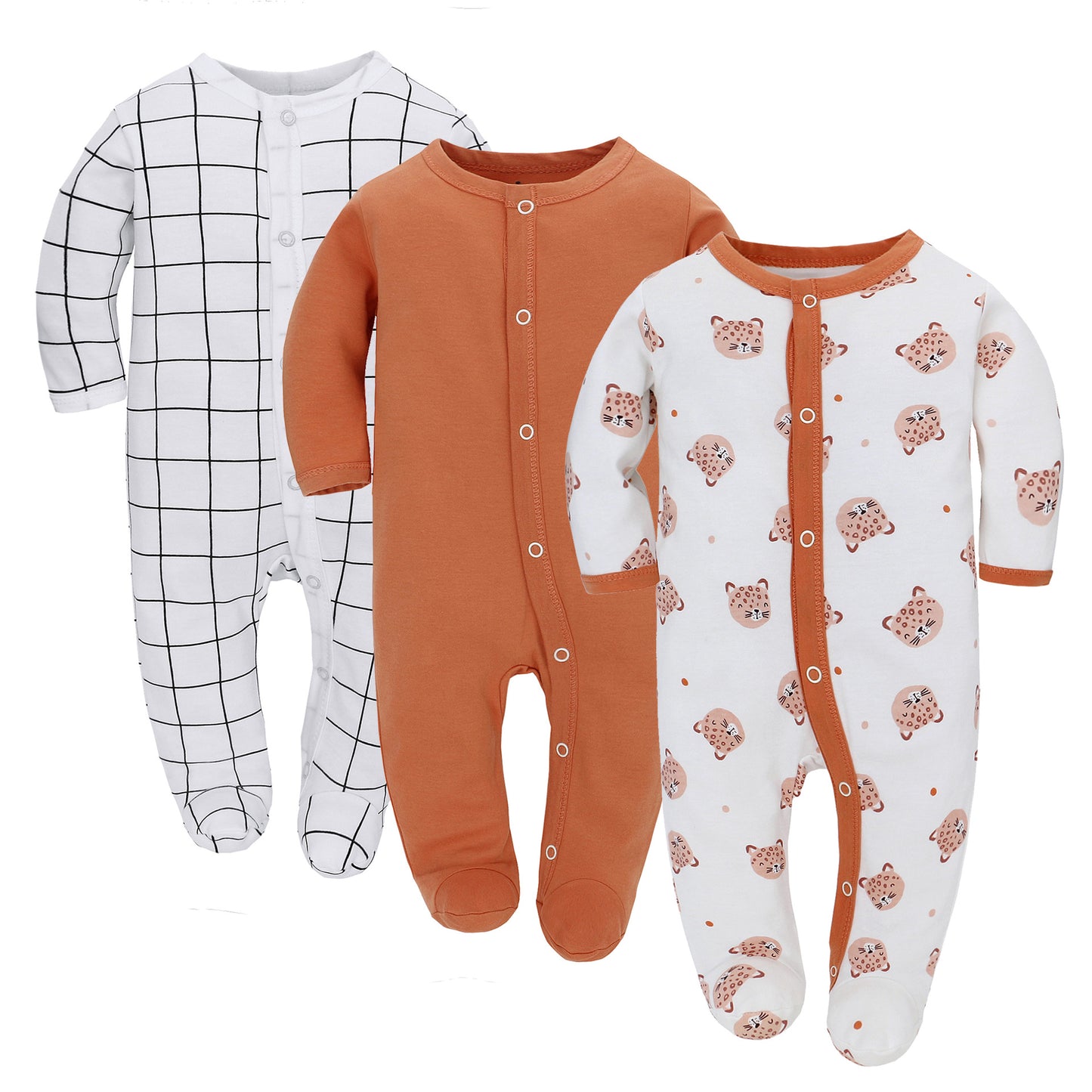 Baby Long Sleeve Cotton Jumpsuits