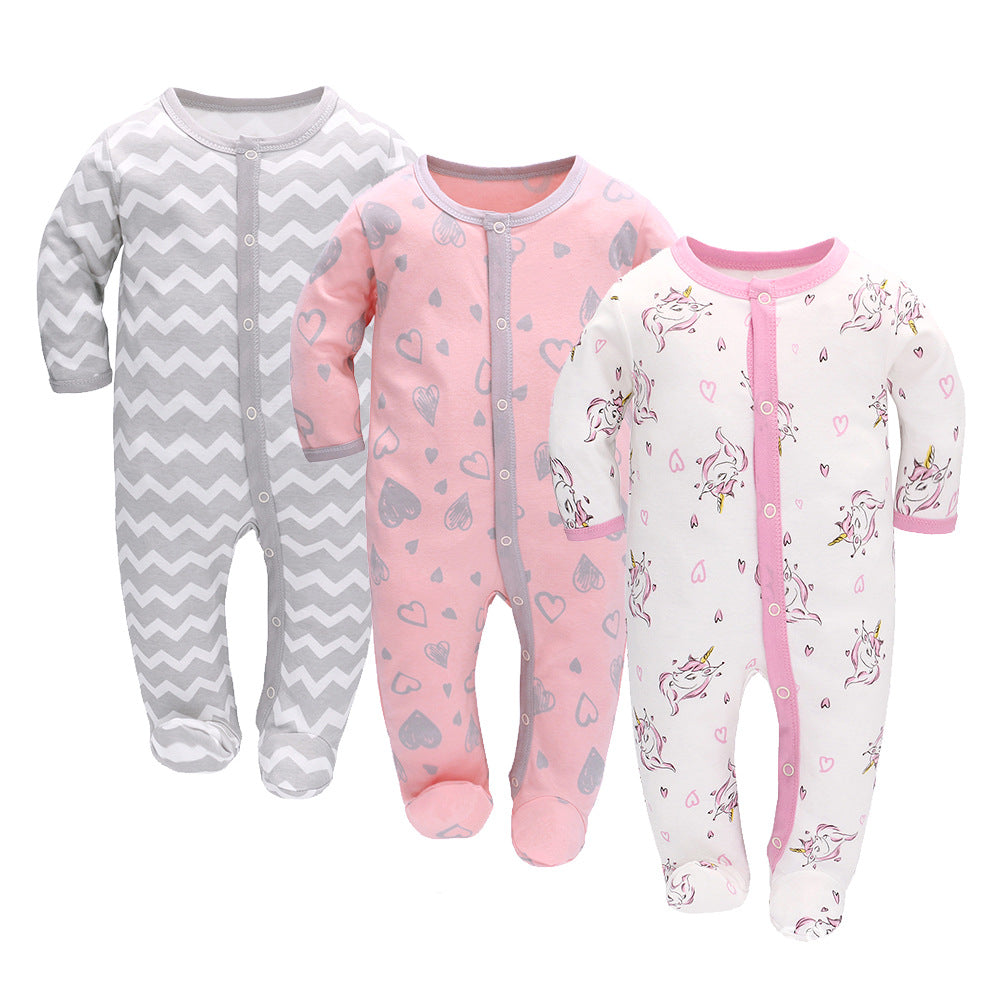 Baby Long Sleeve Cotton Jumpsuits