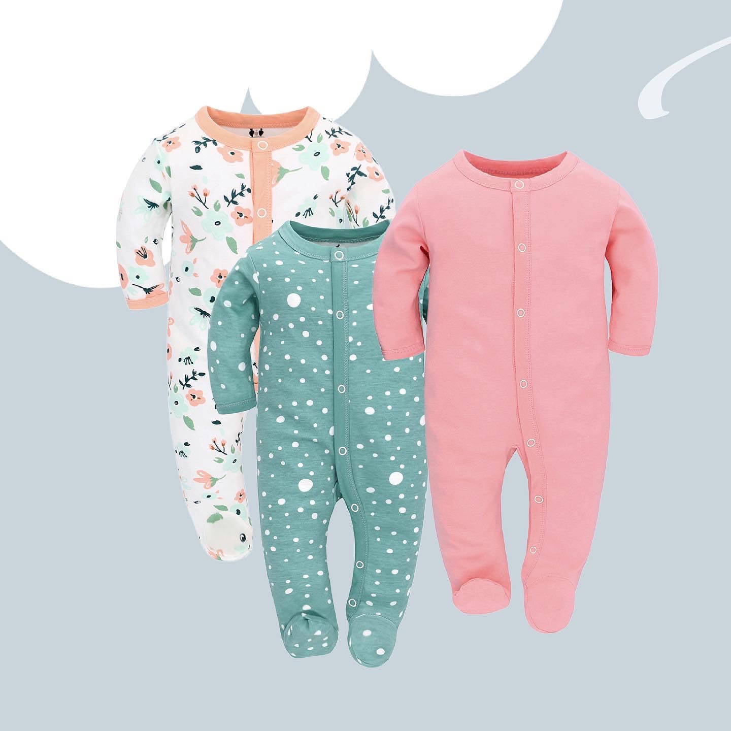 Baby Long Sleeve Cotton Jumpsuits