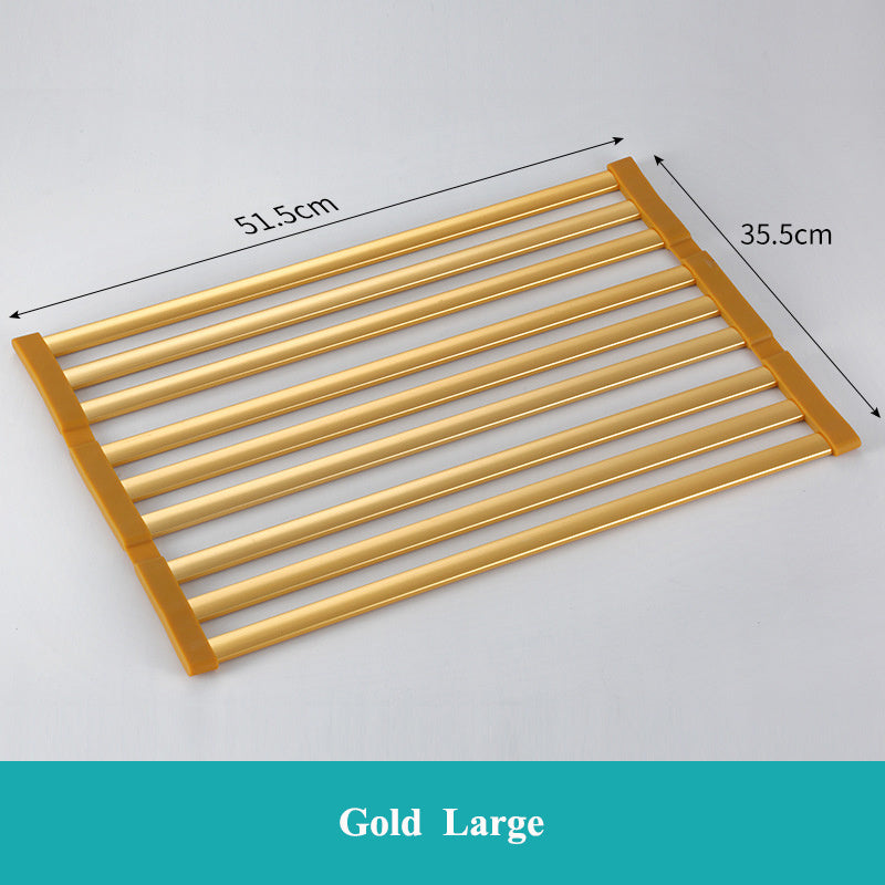 Foldable Over-Sink Drain Rack