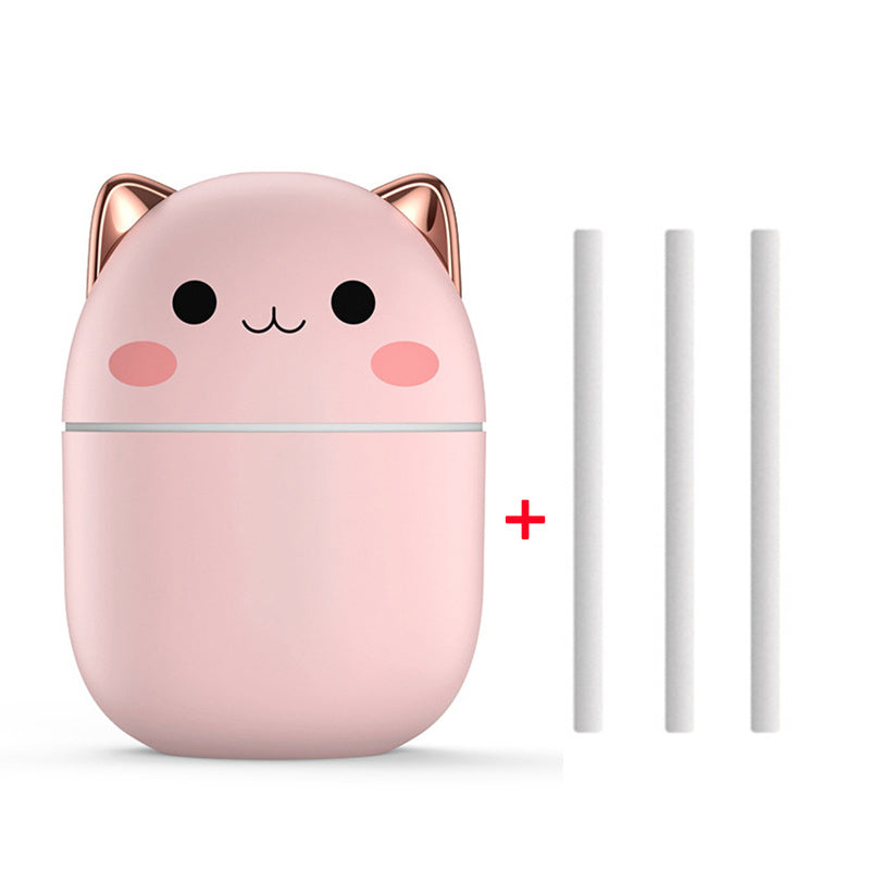 Cat-Shaped USB Humidifier with LED
