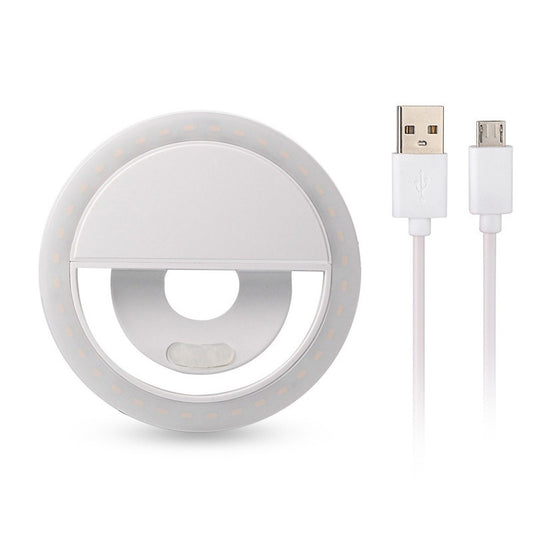 Clip-On Ring Light for Phone & Laptop - Rechargeable