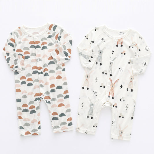 Light and Soft Bamboo Fiber Baby Jumpsuit