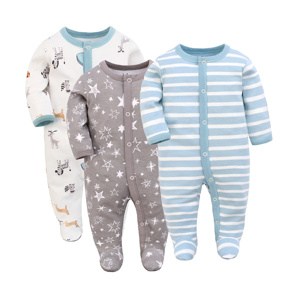 Baby Long Sleeve Cotton Jumpsuits