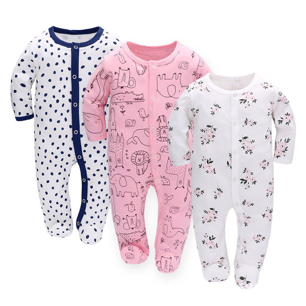 Baby Long Sleeve Cotton Jumpsuits