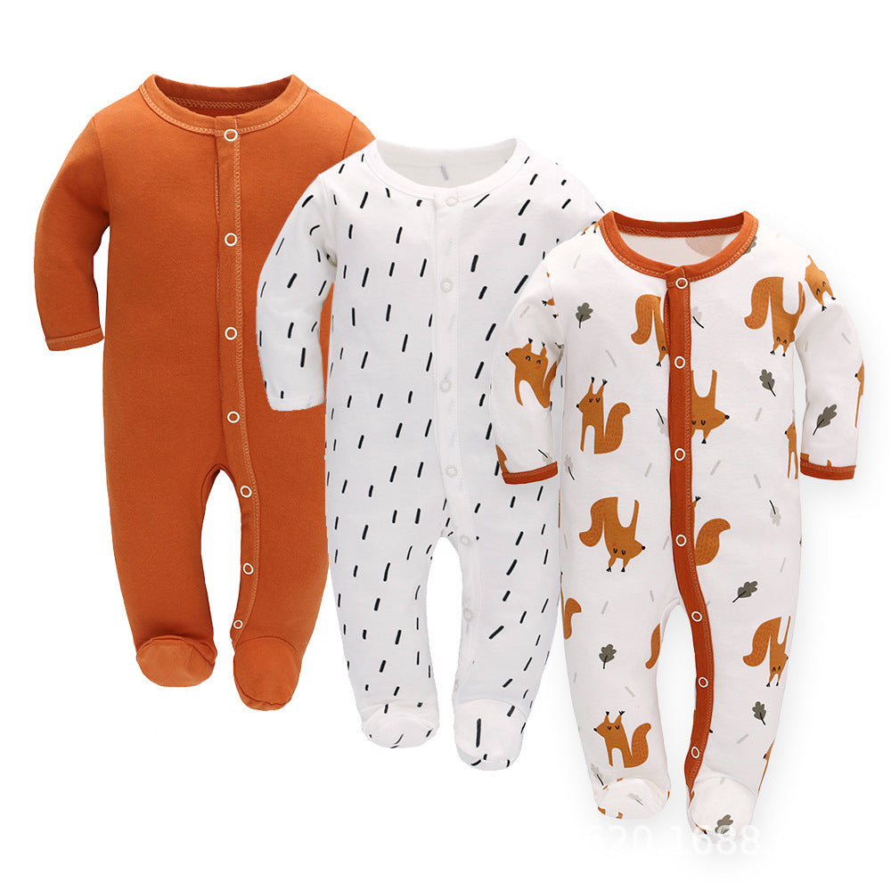 Baby Long Sleeve Cotton Jumpsuits