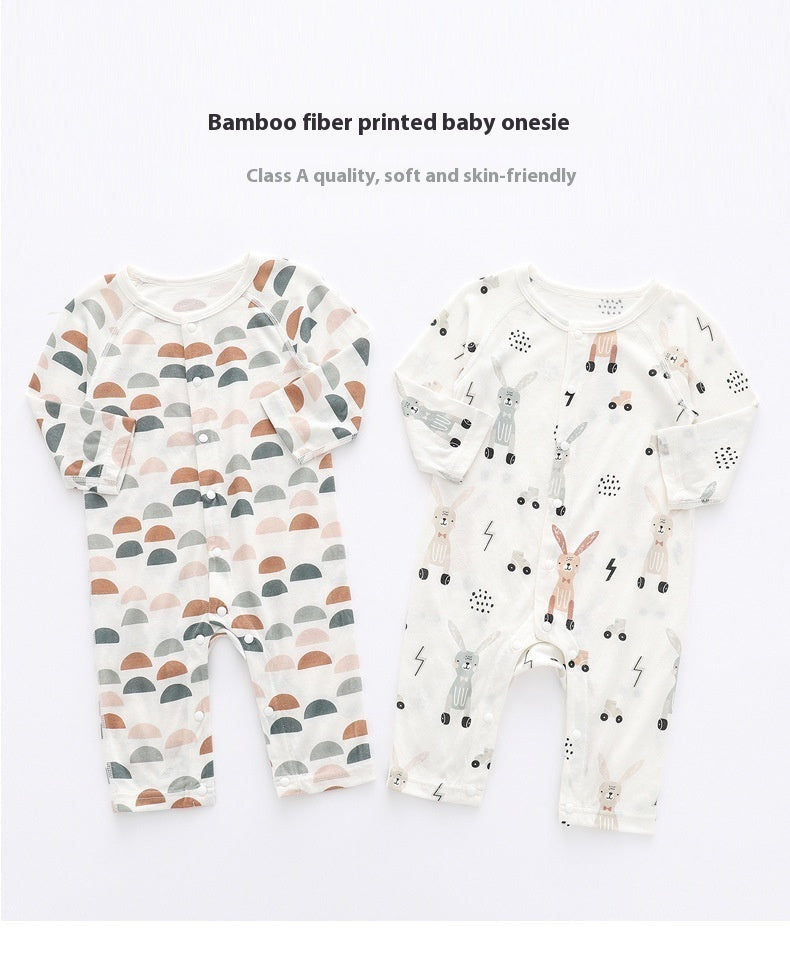 Light and Soft Bamboo Fiber Baby Jumpsuit